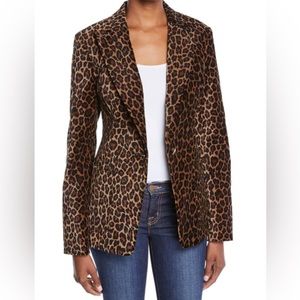 A.L.C. Leopard fitted blazer jacket Size 2